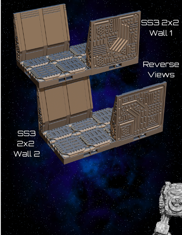 Space Ships 3 Part 1 - Pathfinder - Dungeons & Dragons - RPG - Tabletop-Terrain - 28 mm / 1"- Aether Studios