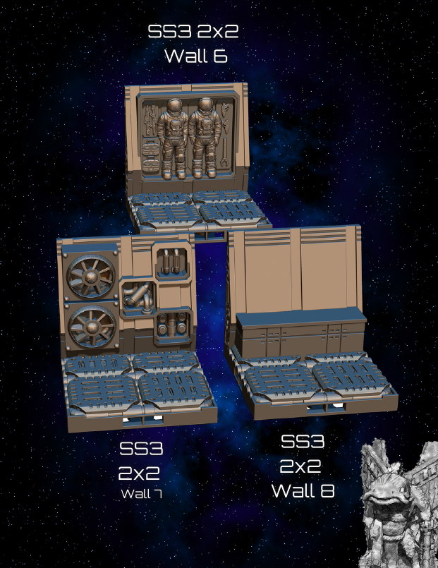 Space Ships 3 Part 1 - Pathfinder - Dungeons & Dragons - RPG - Tabletop-Terrain - 28 mm / 1"- Aether Studios