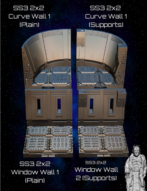 Space Ships 3 Part 3 - Pathfinder - Dungeons & Dragons - RPG - Tabletop-Terrain - 28 mm / 1"- Aether Studios