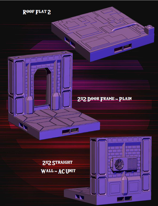 Tyco City Part 2 - Pathfinder - Dungeons & Dragons - RPG - Tabletop-Terrain - 28 mm / 1"- Aether Studios