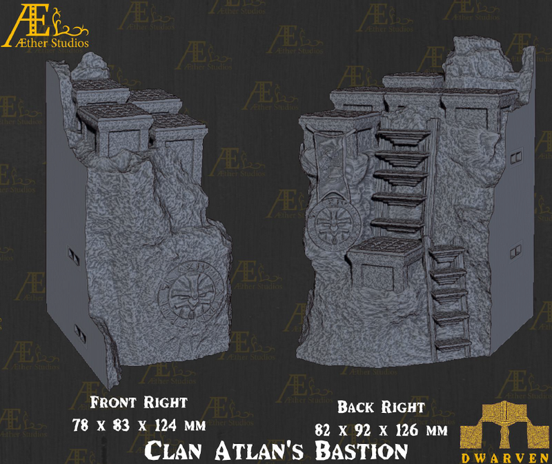 Clan Atlans Bastion- Pathfinder - Dungeons & Dragons - RPG - Tabletop-Terrain - 28 mm / 1"- Aether Studios