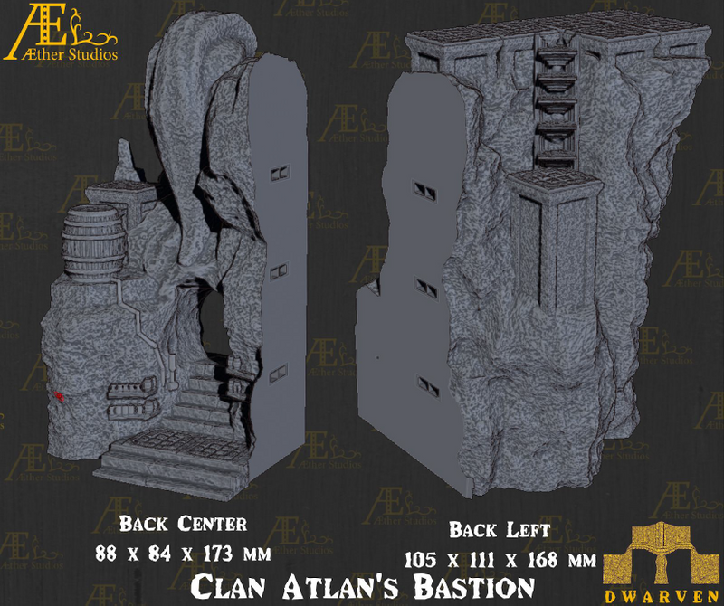 Clan Atlans Bastion- Pathfinder - Dungeons & Dragons - RPG - Tabletop-Terrain - 28 mm / 1"- Aether Studios