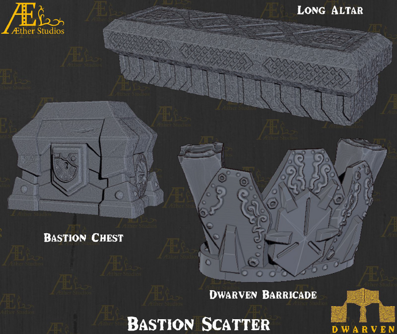 Clan Atlans Bastion- Pathfinder - Dungeons & Dragons - RPG - Tabletop-Terrain - 28 mm / 1"- Aether Studios