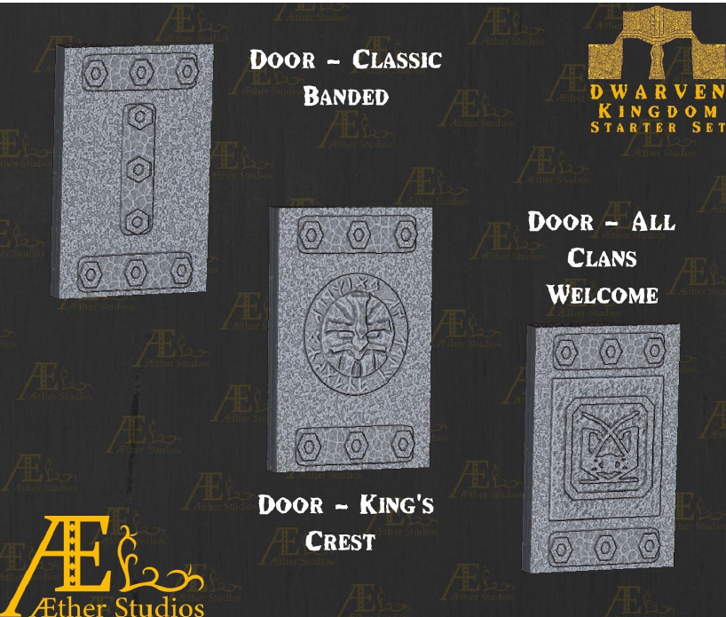 Dwarven Kingdom Starter Set 2 - Pathfinder - Dungeons & Dragons - RPG - Tabletop-Terrain - 28 mm / 1"- Aether Studios