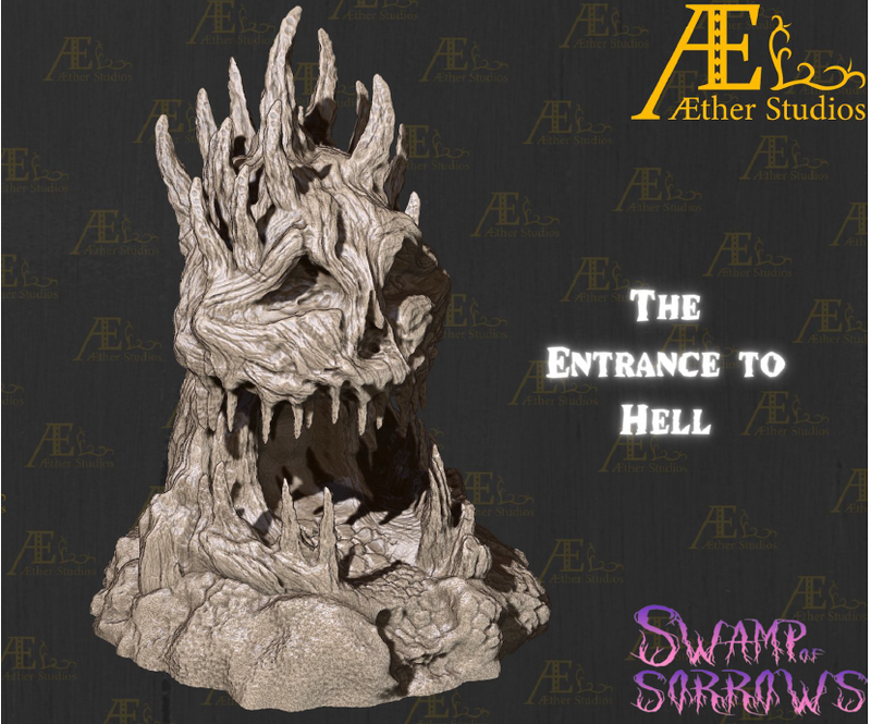 Entrance To Hell - Pathfinder - Dungeons & Dragons - RPG - Tabletop-Terrain - 28 mm / 1"- Aether Studios