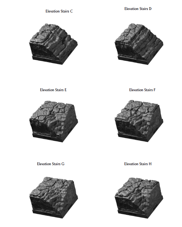 Cave Elevations Part 2 - 28 mm / 1" - DragonLock - DND - Pathfinder - RPG - Terrain - Dungeon & Dragons - Fat Dragon Games