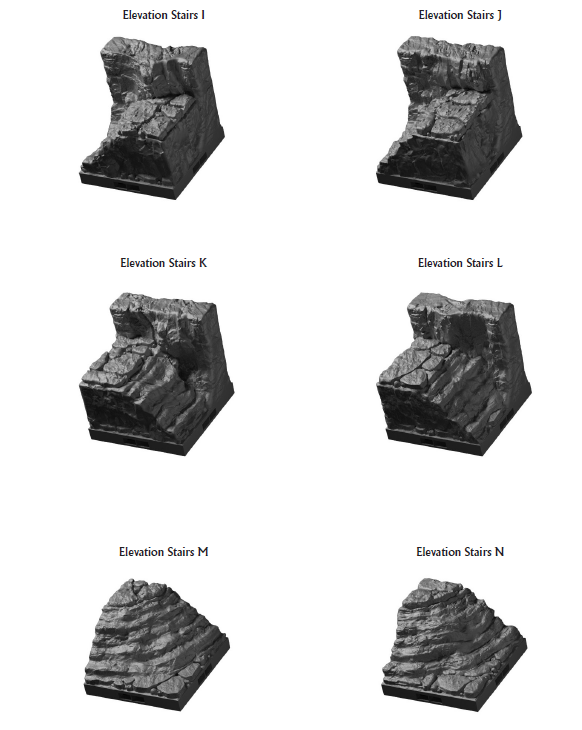 Cave Elevations Part 2 - 28 mm / 1" - DragonLock - DND - Pathfinder - RPG - Terrain - Dungeon & Dragons - Fat Dragon Games