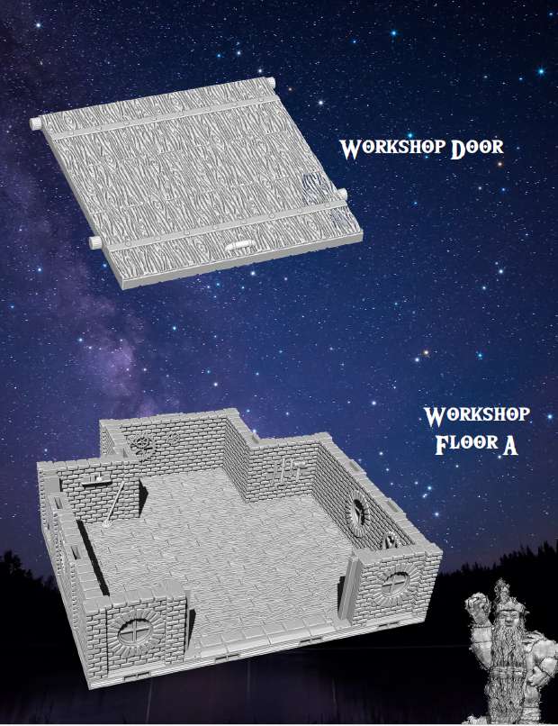 Aethertowne Workshop - Pathfinder - Dungeons & Dragons - RPG - Tabletop-Terrain - 28 mm / 1"- Aether Studios