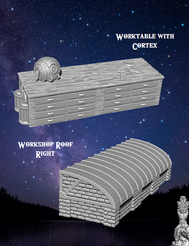 Aethertowne Workshop - Pathfinder - Dungeons & Dragons - RPG - Tabletop-Terrain - 28 mm / 1"- Aether Studios