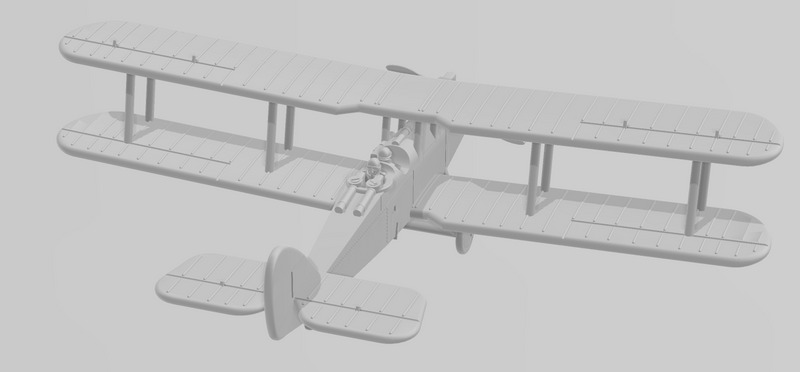 De Havilland Airco DH9 - WWI Two Seaters - 1/144 Scale - wargame3d