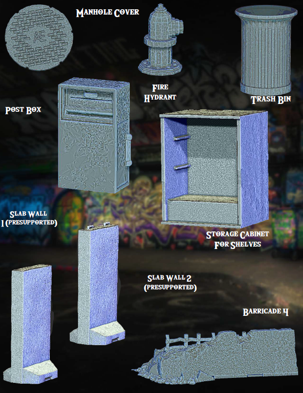 Signs Scatter Part 3 - Pathfinder - Dungeons & Dragons - RPG - Tabletop-Terrain - 28 mm / 1"- Aether Studios