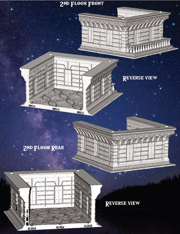 Bank of Aethertowne Part 3 - Pathfinder - Dungeons & Dragons - RPG - Tabletop-Terrain - 28 mm / 1"- Aether Studios