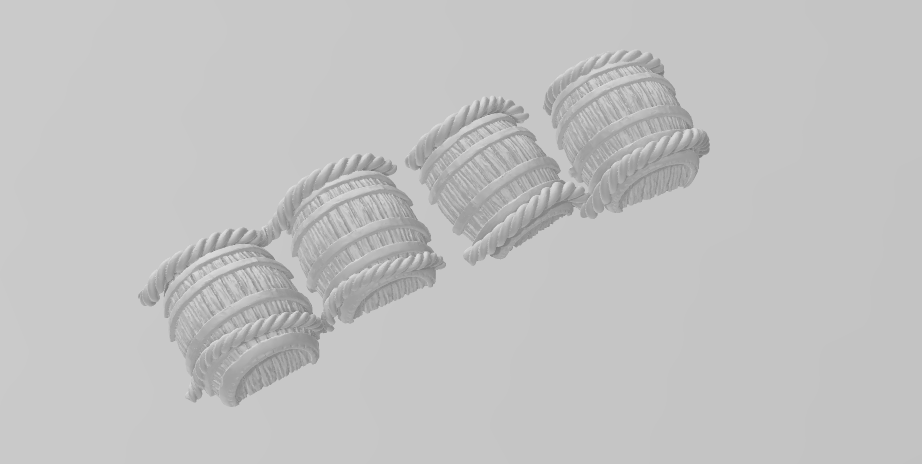 Barrel Bridges - Pathfinder - Dungeons & Dragons - RPG - Tabletop-Terrain - 28 mm / 1"- Aether Studios