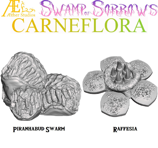 Carneflora - Pathfinder - Dungeons & Dragons - RPG - Tabletop-Terrain - 28 mm / 1"- Aether Studios