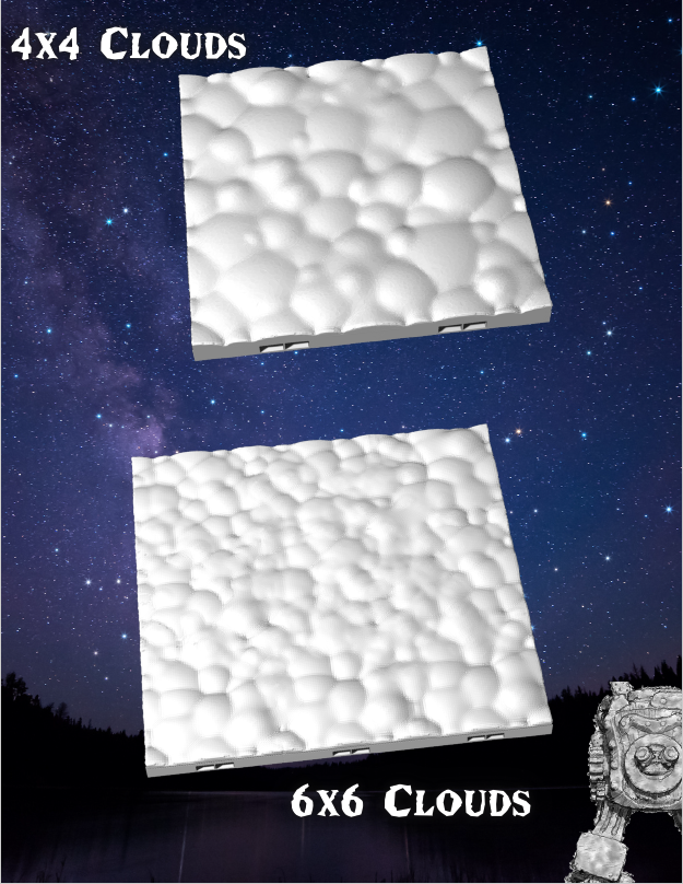 Cloud Tiles - Pathfinder - Dungeons & Dragons - RPG - Tabletop-Terrain - 28 mm / 1"- Aether Studios