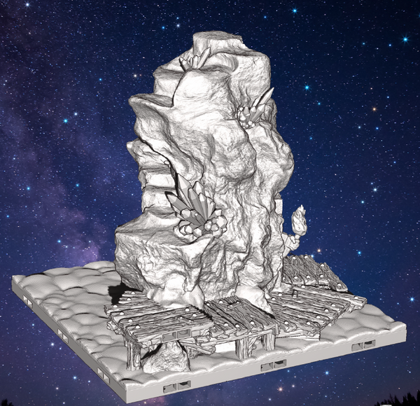 Crystal Peak Mine - Pathfinder - Dungeons & Dragons - RPG - Tabletop-Terrain - 28 mm / 1"- Aether Studios