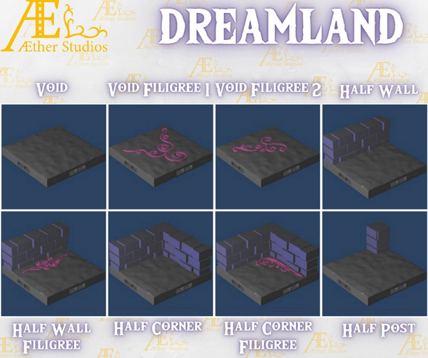 Dreamland Part 2 - Pathfinder - Dungeons & Dragons - RPG - Tabletop-Terrain - 28 mm / 1"- Aether Studios