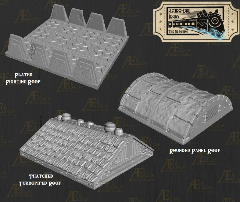 Electro Rail Fairhaven Part 1 - Pathfinder - Dungeons & Dragons - RPG - Tabletop-Terrain - 28 mm / 1"- Aether Studios