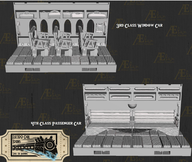 Electro Rail Fairhaven Part 1 - Pathfinder - Dungeons & Dragons - RPG - Tabletop-Terrain - 28 mm / 1"- Aether Studios