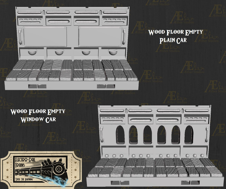 Electro Rail Fairhaven Part 1 - Pathfinder - Dungeons & Dragons - RPG - Tabletop-Terrain - 28 mm / 1"- Aether Studios