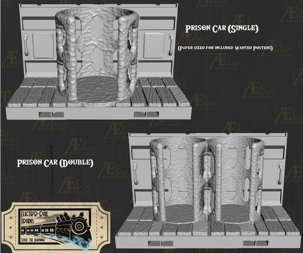 Electro Rail Fairhaven Part 2 - Pathfinder - Dungeons & Dragons - RPG - Tabletop-Terrain - 28 mm / 1"- Aether Studios