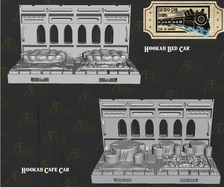 Electro Rail Vrai Foundry Part 1 - Pathfinder - Dungeons & Dragons - RPG - Tabletop-Terrain - 28 mm / 1"- Aether Studios