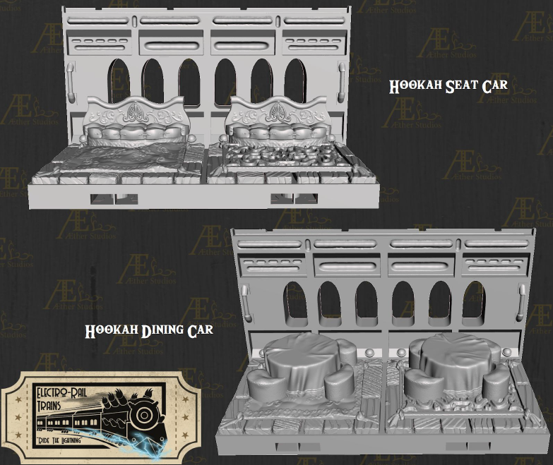 Electro Rail Vrai Foundry Part 1 - Pathfinder - Dungeons & Dragons - RPG - Tabletop-Terrain - 28 mm / 1"- Aether Studios