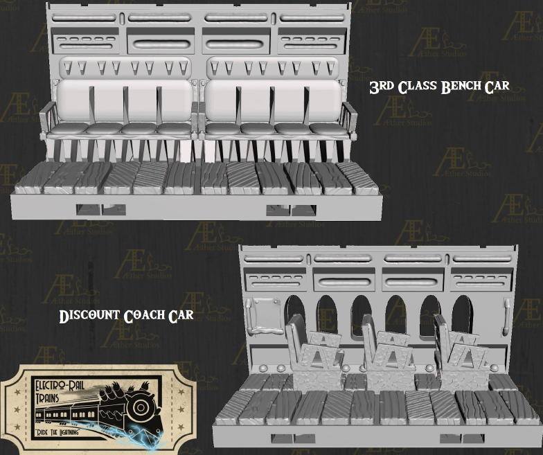 Electro Rail Vrai Foundry Part 1 - Pathfinder - Dungeons & Dragons - RPG - Tabletop-Terrain - 28 mm / 1"- Aether Studios