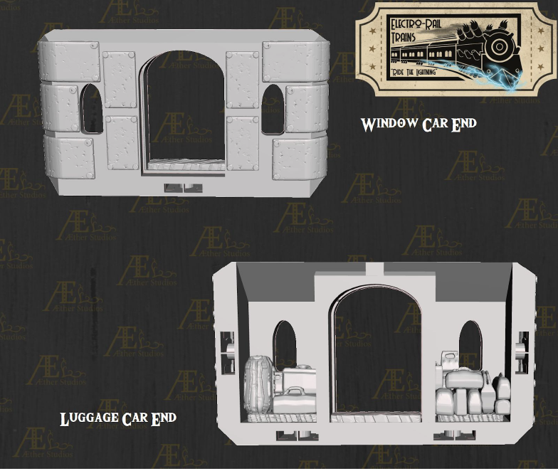 Electro Rail Vrai Foundry Part 2 - Pathfinder - Dungeons & Dragons - RPG - Tabletop-Terrain - 28 mm / 1"- Aether Studios