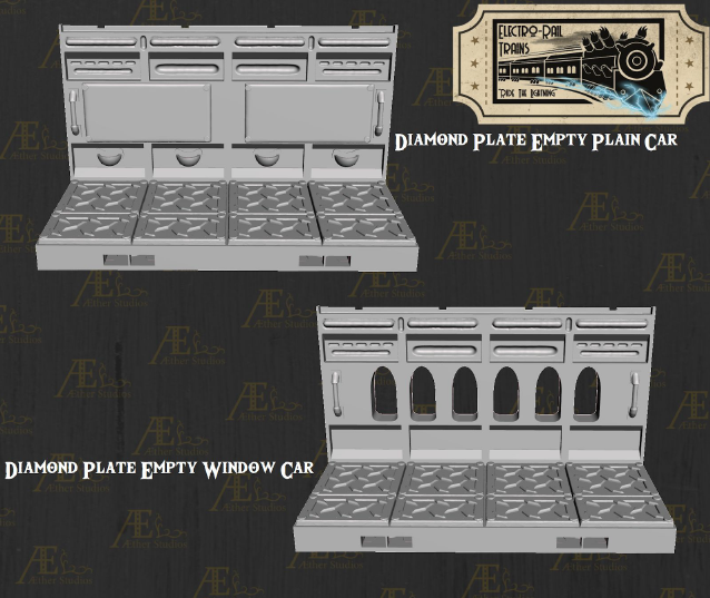 Electro Rail Clan Onasan Line Part 1 - Pathfinder - Dungeons & Dragons - RPG - Tabletop-Terrain - 28 mm / 1"- Aether Studios