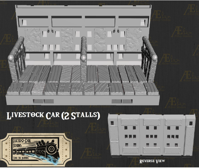 Electro Rail Clan Onasan Line Part 2 - Pathfinder - Dungeons & Dragons - RPG - Tabletop-Terrain - 28 mm / 1"- Aether Studios