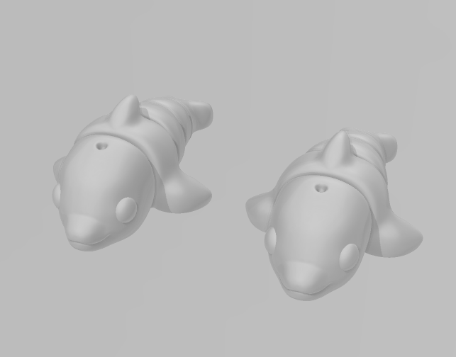 Baby Dolphin - Keychain - Desk Ornament - ZOU3D