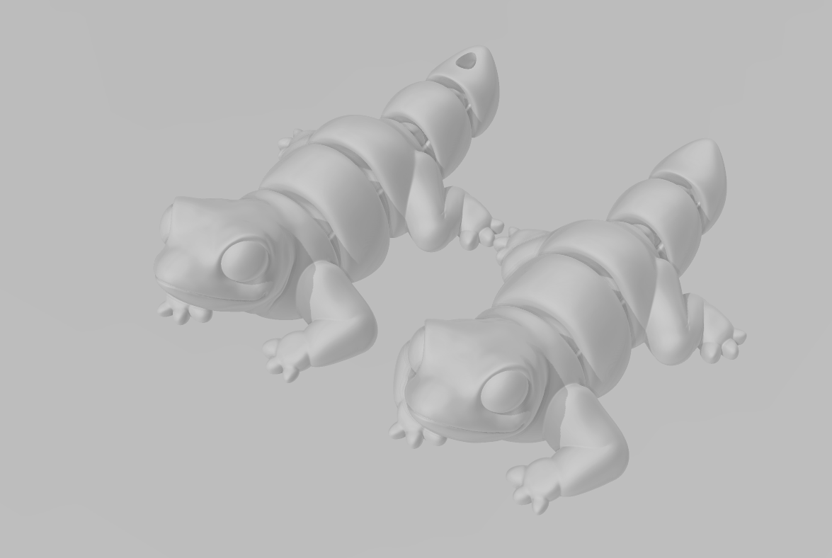 Baby Lizard - Keychain - Desk Ornament - ZOU3D