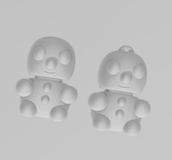 Baby Snowman - Keychain - Desk Ornament - ZOU3D