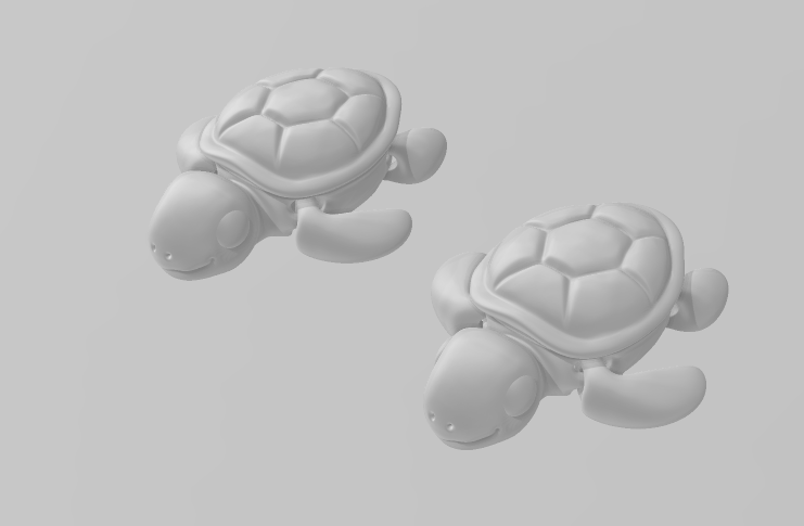 Baby Turtle - Keychain - Desk Ornament - ZOU3D