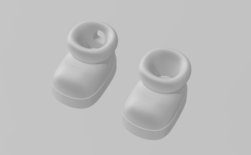 Christmas Shoes - Keychain - Desk Ornament - ZOU3D