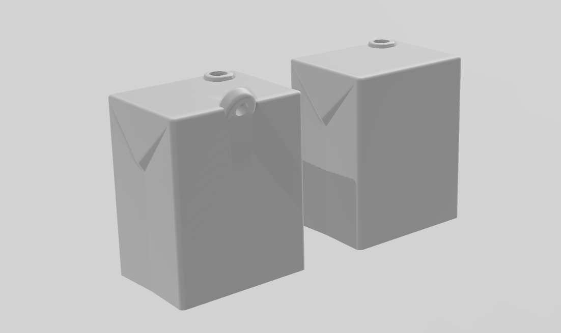 Juice Box - Articulated - Keychain - Desk Ornament - ZOU3D