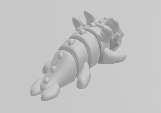 Baby Dragon - Articulated - Keychain - Desk Ornament - ZOU3D