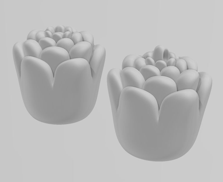 Flower - Articulated - Keychain - Desk Ornament - ZOU3D