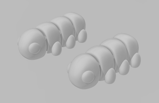 Baby Caterpillar - Articulated - Keychain - Desk Ornament - ZOU3D