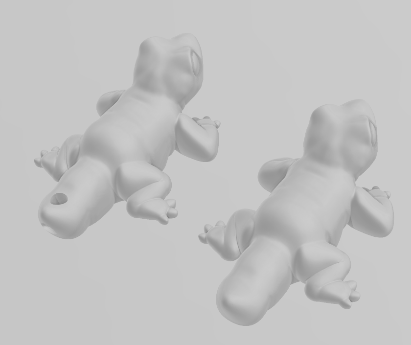 Lizard Sculpture - Articulated - Keychain - Desk Ornament - ZOU3D