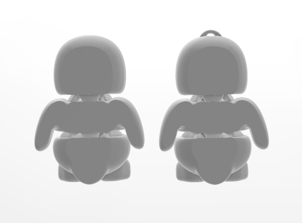 Tiny Penguin - Articulated - Keychain - Desk Ornament - ZOU3D