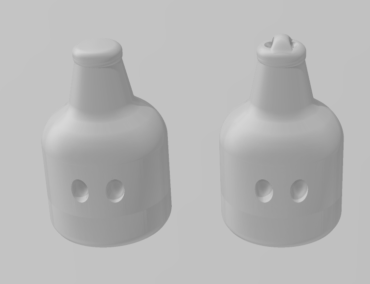 Bottle - Articulated - Keychain - Desk Ornament - ZOU3D