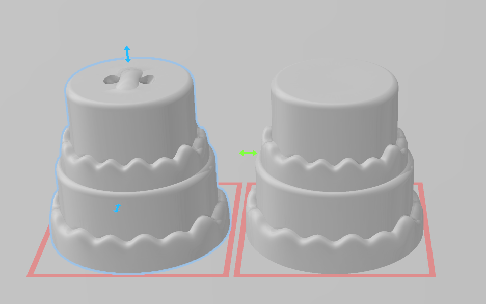 Cake - Articulated - Keychain - Desk Ornament - ZOU3D