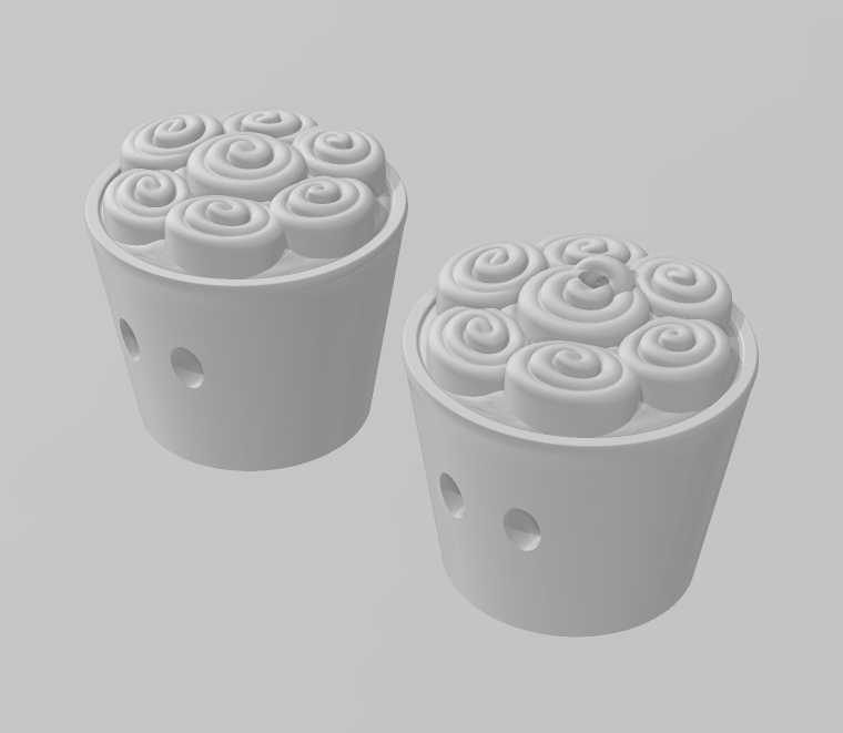 Ice Cream Roll - Articulated - Keychain - Desk Ornament - ZOU3D