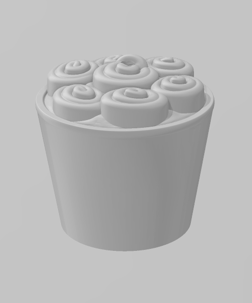 Ice Cream Roll - Articulated - Keychain - Desk Ornament - ZOU3D