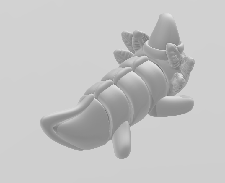 Christmas Baby Axolotl - Articulated - Keychain - Desk Ornament - ZOU3D