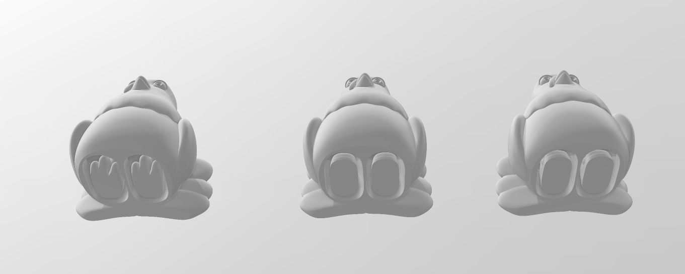 Turkeys - Articulated - Keychain - Desk Ornament - ZOU3D