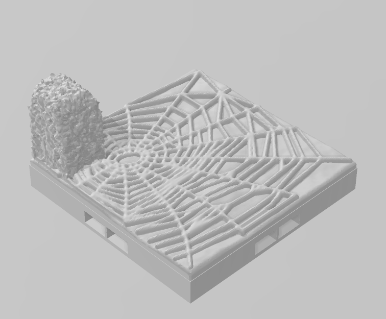 Hedges Spider Webbed - Pathfinder - Dungeons & Dragons - RPG - Tabletop -Terrain - 28 mm / 1"- Aether Studios