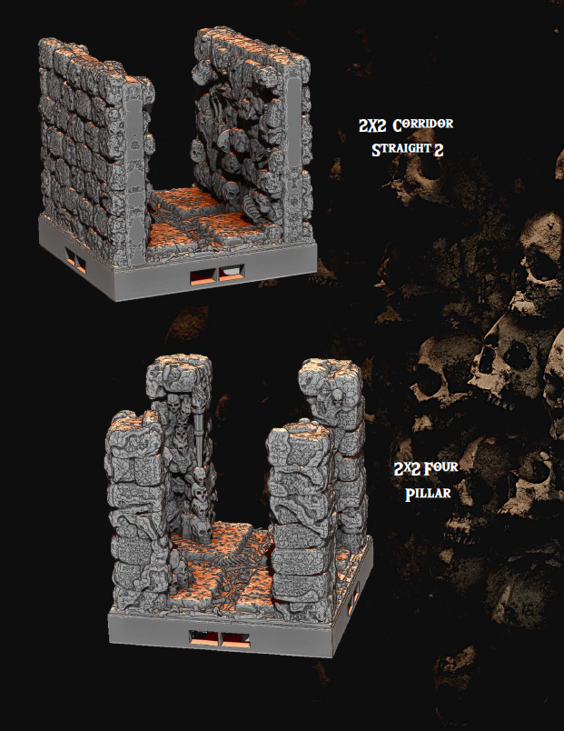 The Gloomcore Part 1 - Pathfinder - Dungeons & Dragons - RPG - Tabletop -Terrain - 28 mm / 1"- Aether Studios